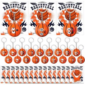 chunful 30 مجموعة كرات الإجهاد البيسبول سلسلة مفاتيح مع بطاقات ملهمة رياضة مضحكة الوجه مفاتيح سلسلة الإجهاد تخفيف الضغط على هدايا فريق البيسبول للاعبين في الفريق هدية عيد الميلاد in Kuwait