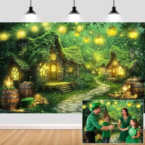 10X8ft Enchanted Forest Backdrop Fairy Tale Magic Garden Wonderland Floral Butterfly Photography Background for Kids Girls Baby Shower Birthday Party Decoration Cake Table Photo Booth Props in Saudi Arabia