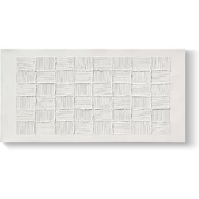 GeekMacro Black and White Abstract Wall Art Hand Painted Textured Painting Minimalist 30x45 inch Large Artwork for Walls Living Room Vertical Wall Decor in Saudi Arabia