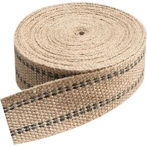 yaeccc craft jute wabbing tape ، 3.5 "× 10 yd ، 11 رطلاً شاقًا لإصلاح الكرسي ، الصياغة ، شريط الخيش ، تنجيد ، أسود in Kuwait