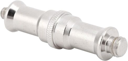 Spigot Stud Male Adapter, Metal Camera Screw, Flash Light Adapter. 1/4in to 3/8In Metal Male Convertor Threaded Screw Adapter for Photo Studio Metal Construction for in Saudi Arabia