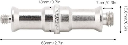 Spigot Stud Male Adapter, Metal Camera Screw, Flash Light Adapter. 1/4in to 3/8In Metal Male Convertor Threaded Screw Adapter for Photo Studio Metal Construction for in Saudi Arabia