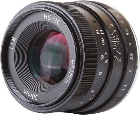 50mm F/1.8 Prime Focus Lens for Canon EOS EF-M Mount Camera M M2 M3 M5 M6 M10 in Saudi Arabia