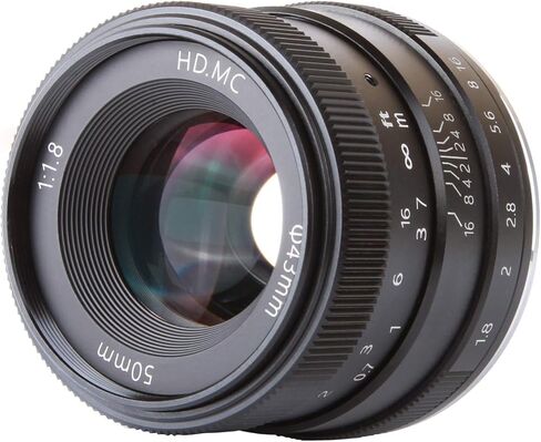 50mm F/1.8 Prime Focus Lens for Canon EOS EF-M Mount Camera M M2 M3 M5 M6 M10 in Saudi Arabia