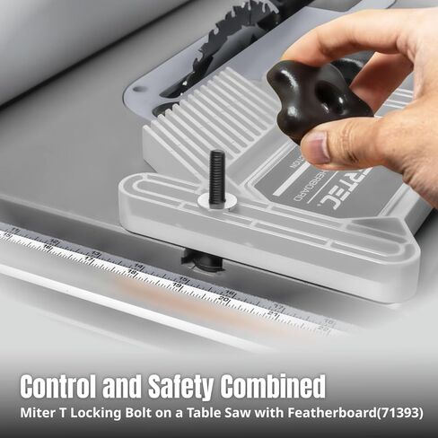 مسامير مسار منشار الطاولة POWERTEC، 5/16 بوصة - 18، طول 2 بوصة، تناسب فتحة T ميتري 3/4 بوصة × 3/8 بوصة، 10 قطع (71611) in Saudi Arabia