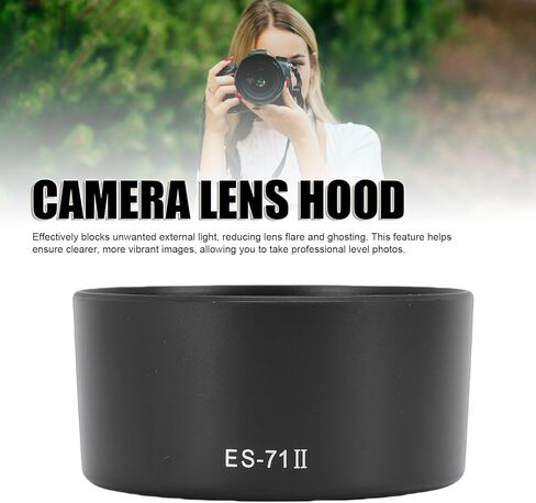 غطاء عدسة Yunseity لـ EF 50mm f1.4 USM ES-71II أسود ABS حربة جبل الظل متوافق مع واقي مرشح 58 مم لعدسة 50 مم f1.4 in Saudi Arabia