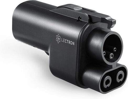 Lectron NACS إلى محول المركبات الكهربائية CCS مع التعشيق - 500 أمبير / 1000 فولت - متوافق مع شحن Tesla الفائق - CCS1 الشحن السريع مع Vortex Plus [تحقق مع صناعة السيارات الخاصة بك للتوافق] in Kuwait