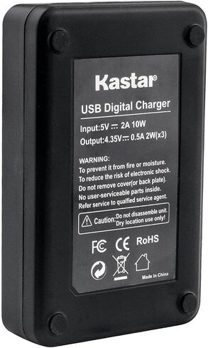 شاحن بطارية USB ثلاثي LCD من Kastar متوافق مع GoPro HERO8 Hero 8، AHDBT-801، AHDBT-801، AHDBT-501، AHDBBP-501، AABAT-001، SPJB1B، Hero، 601-27537-000، 601-10197-000، كاميرا Hero 2018 in Kuwait