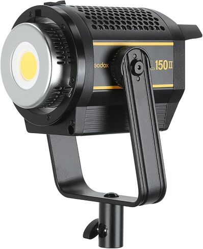 مصباح فيديو Godox VL150II LED، 165W 76000Lux LED ضوء مستمر، ضوء نهاري احترافي ساطع 5600k CRI96+، يدعم طاقة بطارية ليثيوم DC أو V-Port، 8 تأثيرات FX للتحكم في تطبيق Bowens Mount in Saudi Arabia