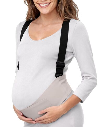 Maternity Belly Band, Highly Resilient Pregnancy Belly Support Band, Lightweight and Comfortable Abdominal Binder for Pregnant Women(Pink-Medium) in Kuwait