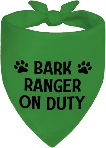 خدمة الغابات الخضراء الكلب باندانا ، Puppy Puppy وشاح صورة الدعامة للغابات في الهواء الطلق مغامرة المشي لمسافات طويلة الطبيعة الجبل ، مضحك الربيع الصيف باندانا ملحق ، الهدايا من أجل الحارس in Kuwait