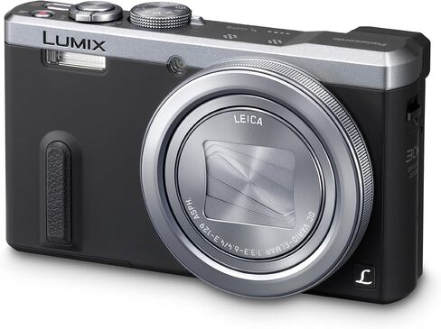 كاميرا باناسونيك الرقمية DMC-ZS40S مع شاشة LCD 3.0 بوصة (فضي) in Kuwait