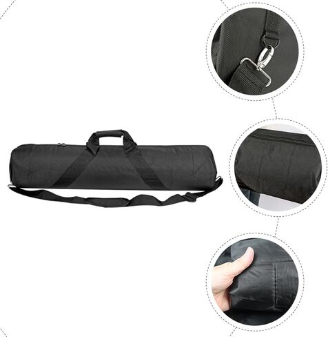 NOLITOY Oxford Cloth Tripod Bag with Shoulder Strap, Thickened Photography Carrying Case for Tripod Up to 120Cm Length, Black Sturdy Storage Bag for Photography Equipment in Saudi Arabia