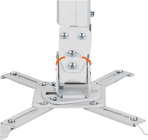 White Projector Stand Suitable for Flat or sloped Ceilings, Height Adjustable and Retractable in Length in Saudi Arabia