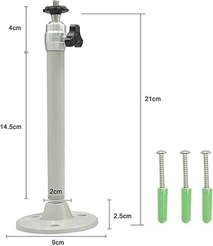 6 مللي متر Monopod 21 سنتيمتر العارض ترايبود معدن جدار جبل 1/4 دعامة تعليق جبل عدة in Kuwait