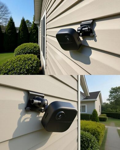 2 حزمة حامل جانبي من الفينيل متوافق مع Blink Outdoor 2K+/ Blink Outdoor 4/(الجيل الثالث) XT3/Blink XT/XT2/Mini، دعامة تثبيت قابلة للتعديل مع خطافات مشابك جانبية من الفينيل in Kuwait