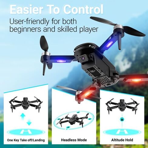 طائرة بدون طيار Contixo F16A RC Quadcopter مع كاميرا 1080P، تدفق بصري، إقلاع بمفتاح واحد، تثبيت الارتفاع، تقلب 360 درجة، اتبعني، طائرة بدون طيار للمبتدئين مع فيديو FPV في الوقت الحقيقي للأطفال والمراهقين in Kuwait