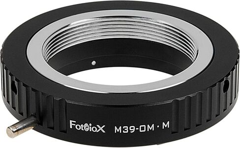 Fotodiox Lens Adapter - Compatible with M39/L39 (x1mm) Screw Mount Russian & LTM Lenses to fit Olympus OM Mount SLR Film Cameras; Macro Focus Only in Saudi Arabia