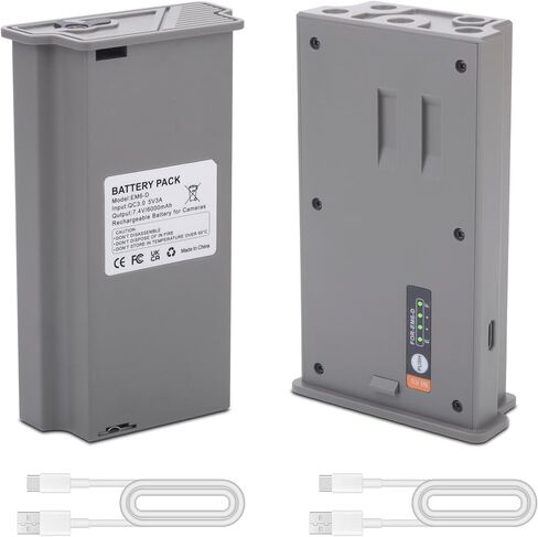 2Pack 6000mAh Trail Camera Lithium Battery for Tactacam Cellular Trail Cameras Pro 3.0, X Gen 2.0, X Gen 3.0, X, X Pro, XB, SK, Compatible with Reveal Cellular Trail Cameras and Type-C Cable in Saudi Arabia