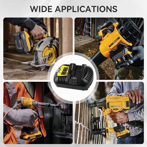 20V 6.0Ah Battery Replacement for Dewalt 20V Max Battery and DCB105 Charger Combo (Not Made in Dewalt) in Saudi Arabia