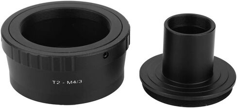 Qiilu Metal Adapter 23.2mm T Mount Microscope Eyepiece for M4/3 Mount Mirrorless Camera High Performance Microscope Accessories in Saudi Arabia