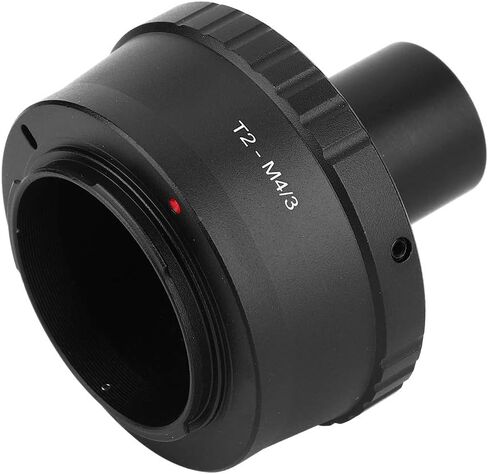 Qiilu Metal Adapter 23.2mm T Mount Microscope Eyepiece for M4/3 Mount Mirrorless Camera High Performance Microscope Accessories in Saudi Arabia