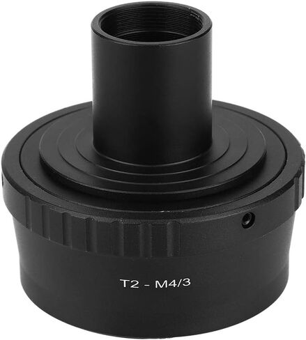 Qiilu Metal Adapter 23.2mm T Mount Microscope Eyepiece for M4/3 Mount Mirrorless Camera High Performance Microscope Accessories in Saudi Arabia