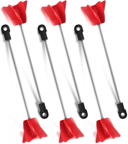 Loosh 6 Pcs 11 Inch Paint Stirrer for Drill, Paint Mixer Attachment, Helix Epoxy Mixer for Concrete Resin Silicone Stirrer Paddle Compatible with Most Drills (Orange) in Saudi Arabia