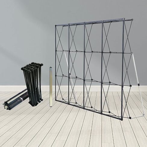 Birthday Party Pop Up Backdrop, Foldable Display Stand with Carrying Bag, Iron Frame Banner | Trade Show Display Booth | Poster Holder in Saudi Arabia