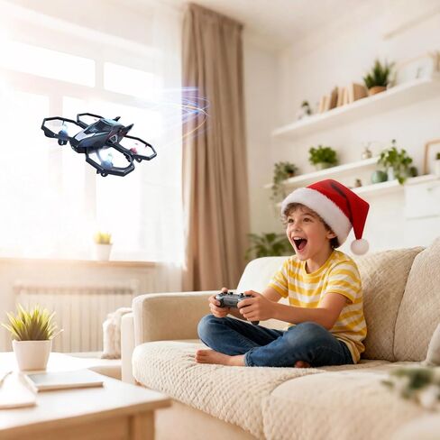 Drones for Kids with Camera, Remote Control Mini Drones for Adults with Altitude Hold, One-Key Take Off/Landing, 3 Speed Modes, Headless Mode, 2 Batteries 1080P HD RC Quadcopter for Boys and Beginners in Saudi Arabia