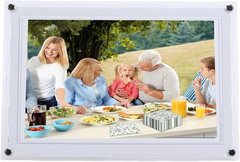 إطار صور رقمي واي فاي ذكي مقاس 10.1 بوصة، HD 1280x800 يدور بشكل تلقائي مع ذاكرة 32 جيجابايت للتطبيق (أسود) in Kuwait