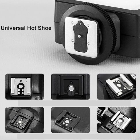 Yunseity Camera Flash with Video Light, 2500K-6500K CRI96 Bi Color Hot Shoe Mount Flashlight, Universal On Camera Flash Speedlight for DSLR Cameras Photography in Saudi Arabia