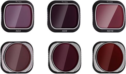 مجموعة فلاتر Aries ND لـ DJI Mavic 2 pro، 6 عبوات (CPL، UV، ND4، ND8، ND16، ND32) in Saudi Arabia