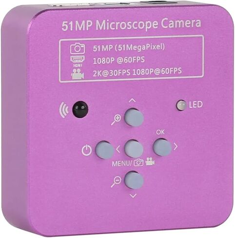 Microscope Accessories Kit 1080P 2K 51MP HDMI USB Electronic Digital Industrial 120X 180X 300X 500X C Mount Video Microscope Camera for Phone PCB Repair Microsc(C 180X) in Saudi Arabia