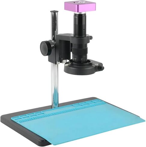 Microscope Accessories Kit 1080P 2K 51MP HDMI USB Electronic Digital Industrial 120X 180X 300X 500X C Mount Video Microscope Camera for Phone PCB Repair Microsc(C 180X) in Saudi Arabia