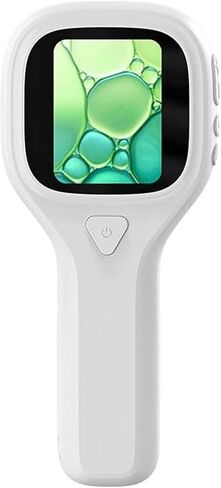 مجهر محمول بتكبير 500 مرة، تصميم مدمج، 6 مصابيح LED قابلة للتعديل، شاشة LCD لدراسة النباتات المعدنية، مجهر محمول للوصلة in Kuwait