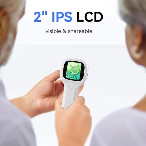 مجهر محمول بتكبير 500 مرة، تصميم مدمج، 6 مصابيح LED قابلة للتعديل، شاشة LCD لدراسة النباتات المعدنية، مجهر محمول للوصلة in Kuwait