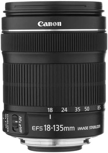 عدسة Canon EF-S 18-135mm f/3.5-5.6 هي عدسة STM | تكبير متعدد الإمكانات متعدد الإمكانات مع تثبيت الصورة والتركيز التلقائي السلس| للسفر وتصوير الصور الشخصية والفيديو (6097B002) + محول EF-EOS R + حقيبة + بطاقة سعة 64 جيجابايت in Saudi Arabia