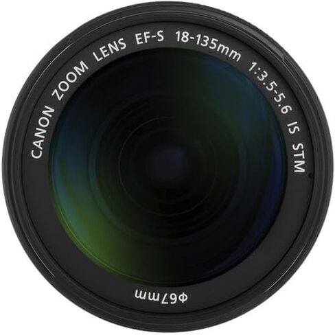 عدسة Canon EF-S 18-135mm f/3.5-5.6 هي عدسة STM | تكبير متعدد الإمكانات متعدد الإمكانات مع تثبيت الصورة والتركيز التلقائي السلس| للسفر وتصوير الصور الشخصية والفيديو (6097B002) + محول EF-EOS R + حقيبة + بطاقة سعة 64 جيجابايت in Saudi Arabia