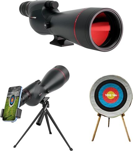 نطاقات تحديد 20-60x82 للتصويب على الهدف مع محول الهاتف لحقيبة حمل حامل ثلاثي الأرجل، نطاقات تحديد للتصويب على الهدف، نطاق رصد مقاوم للماء BAK4 HD للطيور والحياة البرية in Kuwait