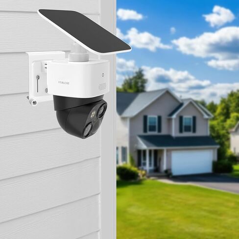 2 حزمة من حامل الفينيل المتوافق مع Eufy SoloCam S340/E30/E42 وEufy 4G LTE Cam S330 دعامة تثبيت للكاميرا الخارجية للأمان الشمسي بدون مثقاب، أبيض in Kuwait