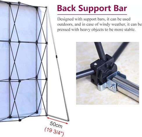 Backdrop Stand for Trade Shows and Events - Lightweight Portable Iron Frame Photo Booth Stand in Saudi Arabia