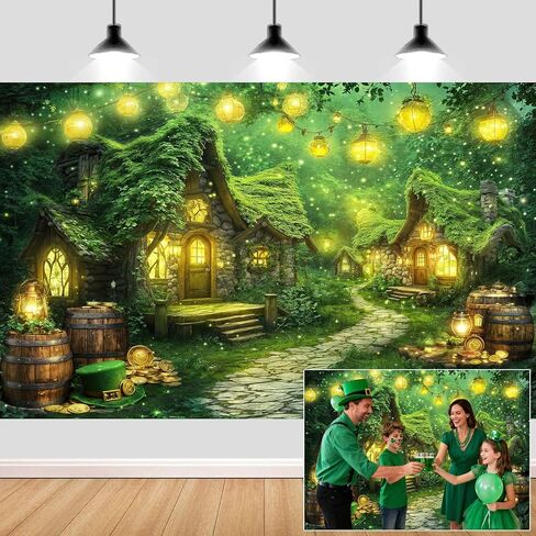 10X8ft Enchanted Forest Backdrop Fairy Tale Magic Garden Wonderland Floral Butterfly Photography Background for Kids Girls Baby Shower Birthday Party Decoration Cake Table Photo Booth Props in Saudi Arabia