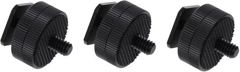 مجموعة محول تثبيت الحذاء الساخن لكاميرا DSLR 3 قطع من Kisangel، مسمار ثلاثي القوائم معدني مزدوج الطبقة 1/4 بوصة للفلاش وشاشة LED، متوافق مع أجهزة الكاميرا وإكسسوارات الصور in Saudi Arabia