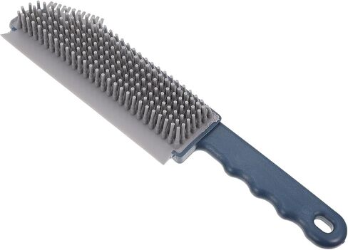 Multipurpose Window Cleaning Brush Large Sea Blue Silicone Kitchen Crevice Cleaner Portable Household Scrubbing Tool for Bathroom and Home Use in Saudi Arabia