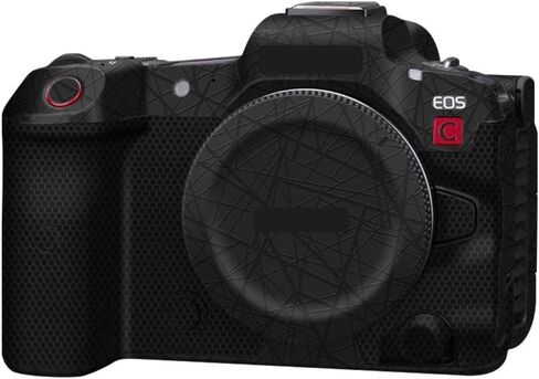 ملصق جلدي لغطاء كاميرا R5C لكاميرا Canon EOS R5 C طبقة حماية واقية مضادة للخدش (ظل مموه أسود) in Kuwait