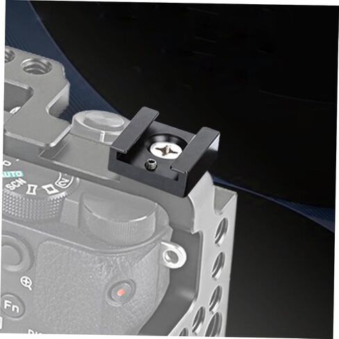 Uonlytech 2Pcs Multifunction Cold Shoe Flash Adapter Mount for Photographers Quick Release Bracket Compatible with Camera Light Stands Black in Saudi Arabia