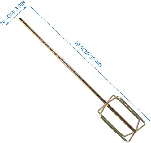 Uonlytech 2pcs Stirring Rod Drill Stirrer Paddle Paint Mixer Drill Bit Handheld Mixer Cement Sticks Paint for Handheld Electric Tool Parts re-usable in Saudi Arabia