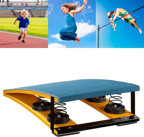Spring Boards Gymnastics, Vault Training Gymnastics Springboard, Sturdy Wood Frame, High-Rebound Springs, Non-Slip Felt Mat, Teens Kids Gymnastics Equipment for Home and Outdoor in Kuwait