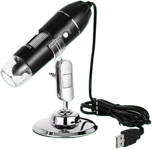Digital Microscope, Digital Microscope Camera 3in1 C Type USB Portable Electron 500X/1000X/1600X,Pocket Portable(1600X) in Saudi Arabia